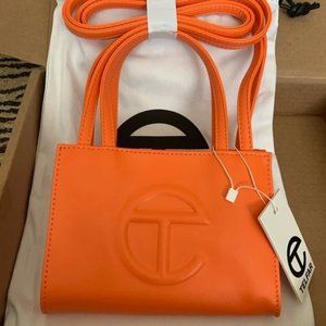Telfar Small Orange Shopping Bag